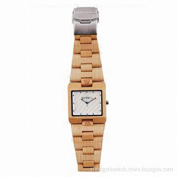 Wood Jupiter Maple Natural Wooden Watch, Limited Edition Unisex New, Available in Different Designs